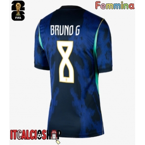Brasile Bruno Guimaraes #8 Seconda Maglia Femmina Mondiali 2026 Manica Corta